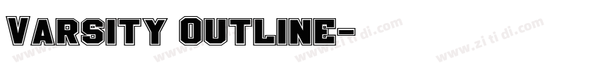 Varsity Outline字体转换 Varsity Outline字体转换